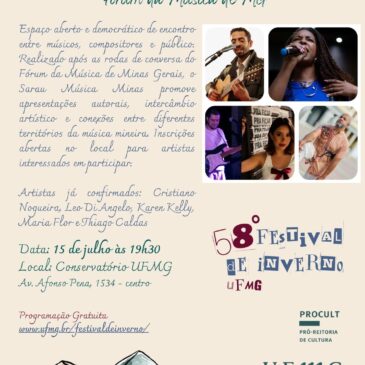 Fórum da Música de Minas Gerais no Festival de Inverno da UFMG